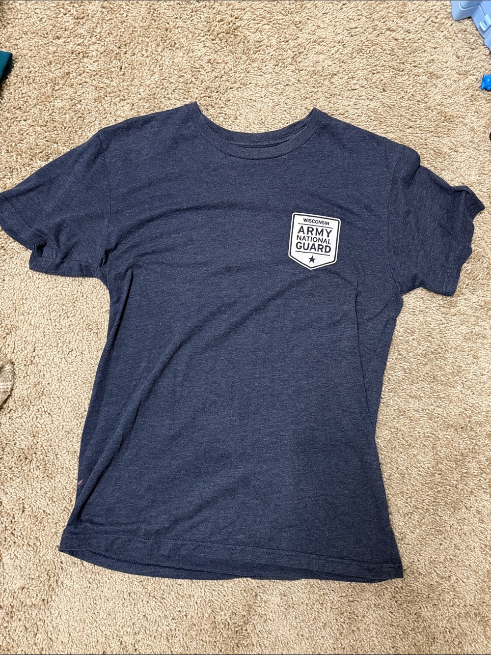 Army National Guard Wisconsin Men's Navy Short-Sleeve Tee